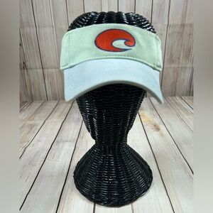 Costa Green Visor with Blue Accent